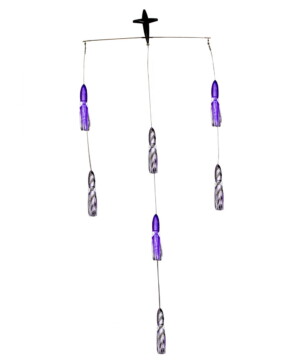 18in Squid Spreader Bar - Purple/Black