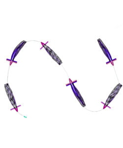 Large Purple and Black Ruckus Chain