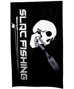 SLAC Skull Flag - Vertical