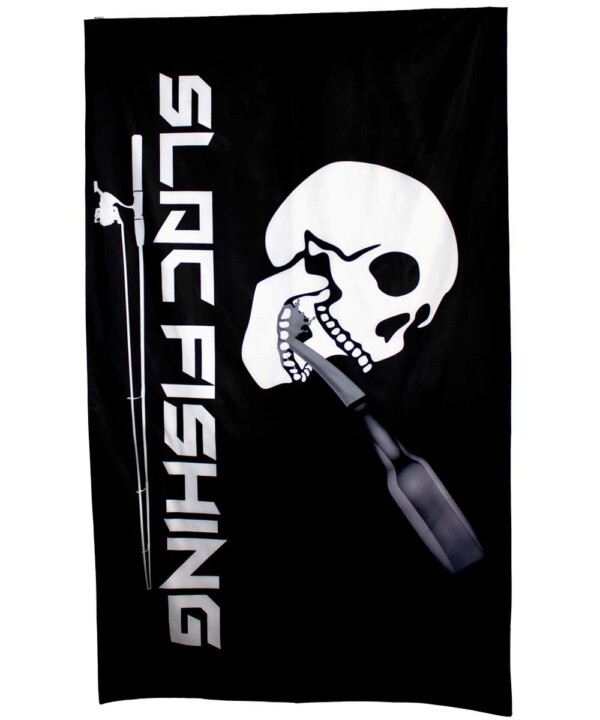 SLAC Skull Flag - Vertical