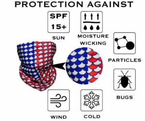 USA Fish Scales Sun Shield